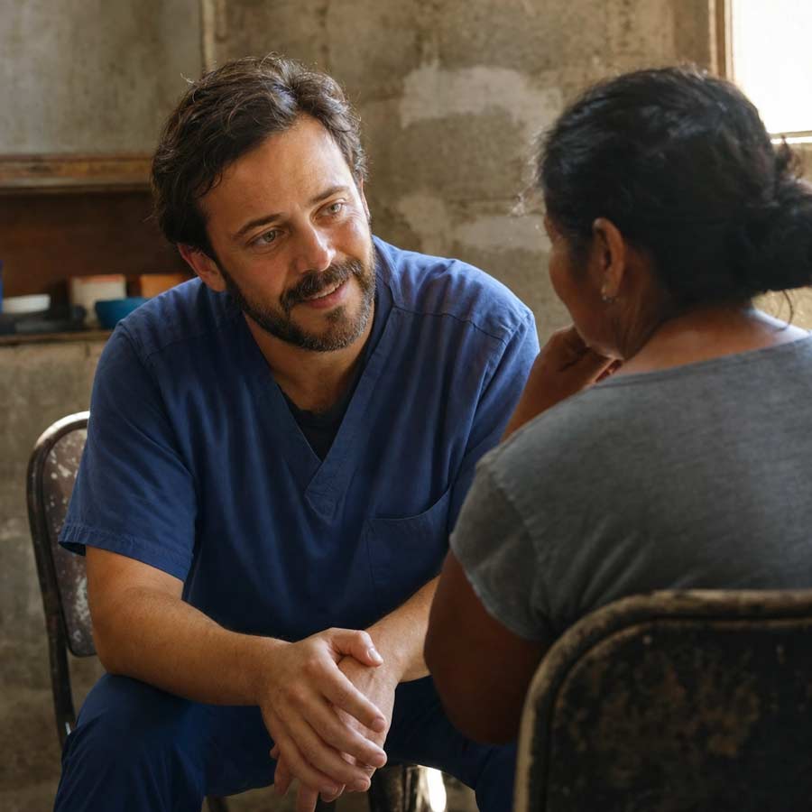 Documentary filmmaker at a community clinic