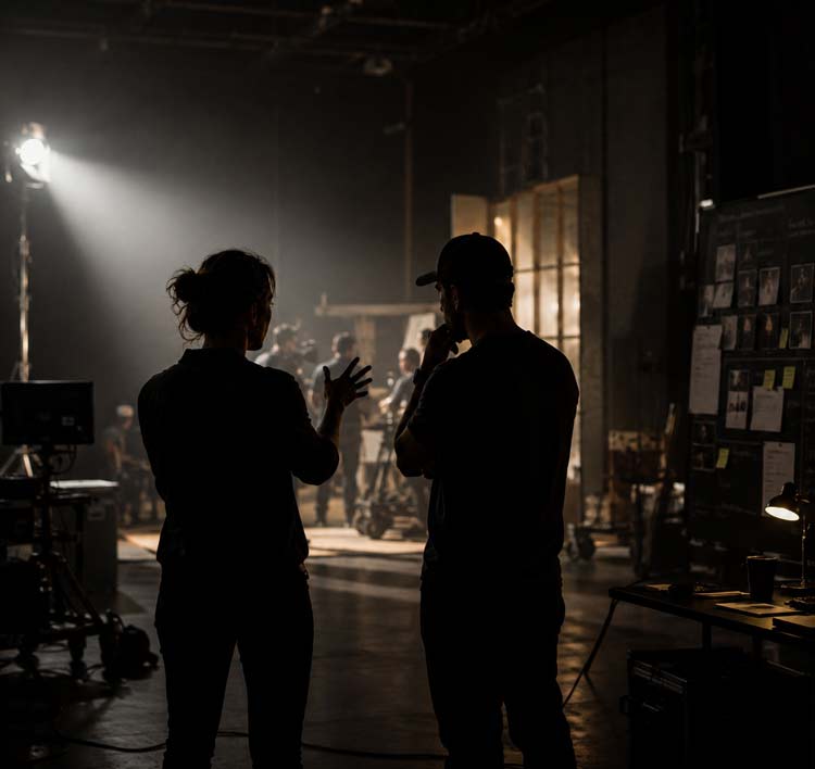On set during a We Unite As One production